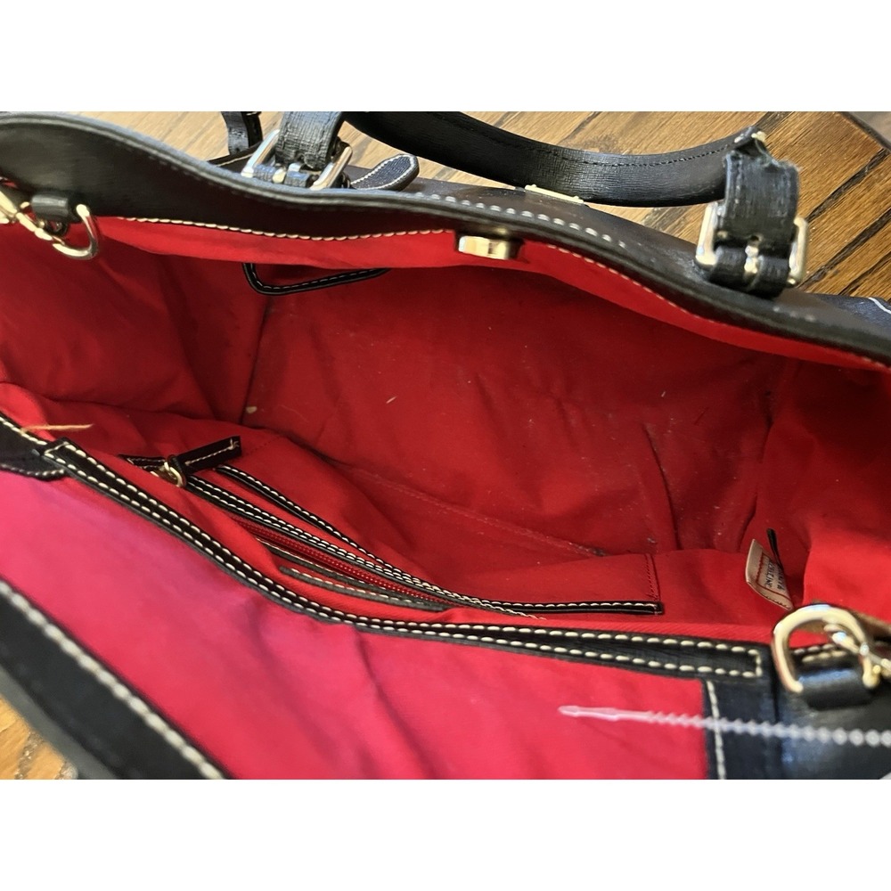 Dooney & Bourke Black Pebble Grain Large Mindy Tote - Picture 2 of 9